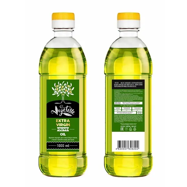 Масло оливковое нерафинированное Extra Virgin Vegetelle 1л пл/б, 12шт/кор, Испания