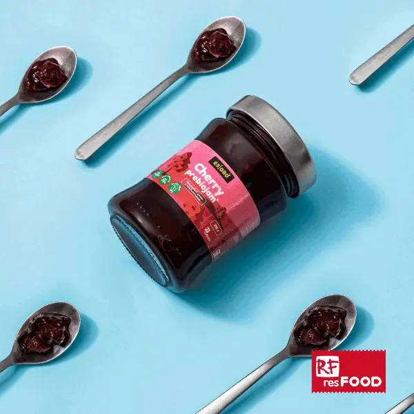Джем из вишни низкокалорийный Esoro Resfood 310гр, 6шт/кор