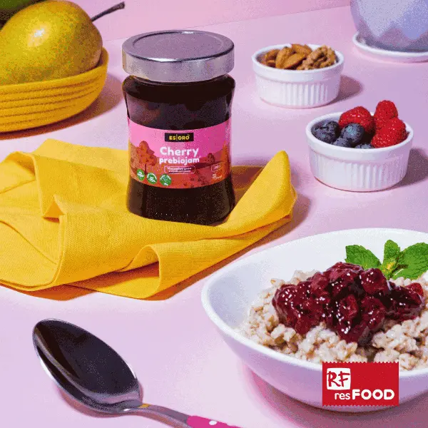 Джем из вишни низкокалорийный Esoro Resfood 310гр, 6шт/кор