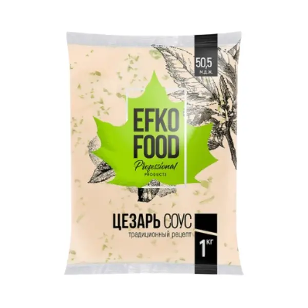 Соус Цезарь EFKO FOOD professional 50,5% 1кг балк, 10шт/кор