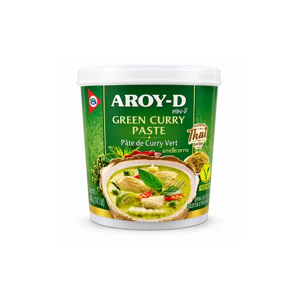 Паста Карри зеленая Aroy-D 400гр пл/б, 24шт/кор