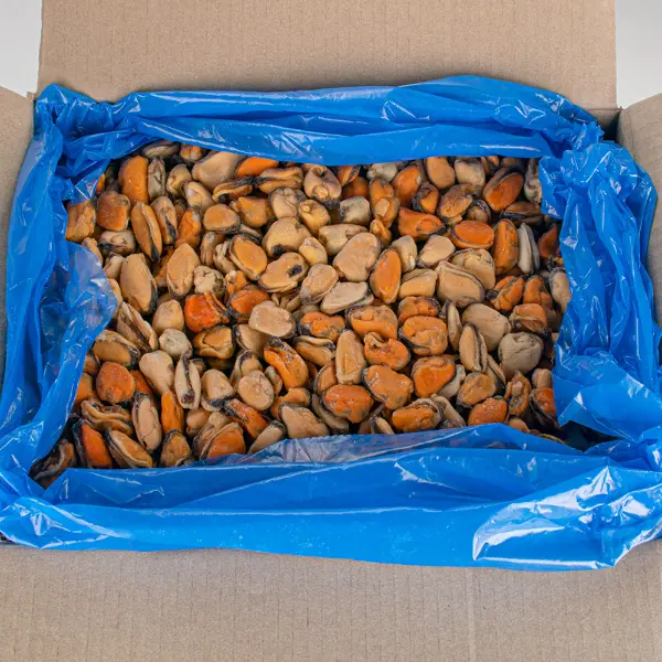 Мидии мясо в/м 200/300 BLUE SHELL 10754, 9,2кг/кор, Чили