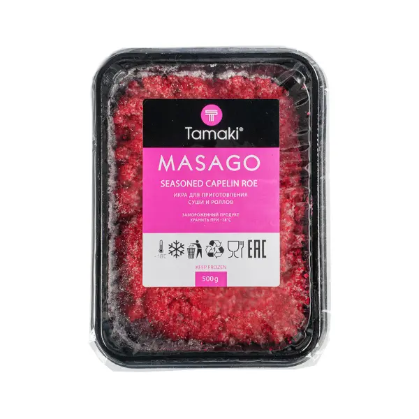 Икра Масаго Голд малиновая Умами Tamaki 500гр, 6шт/кор