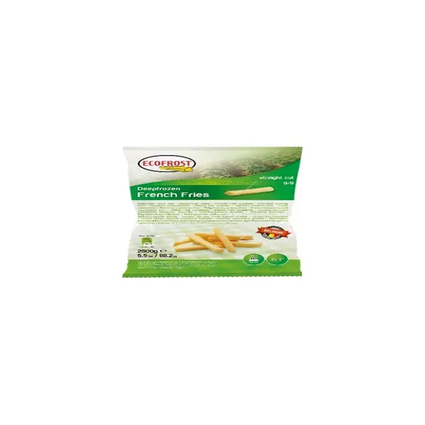Картофель фри 9*9мм Ecofrost 2,5кг, 4шт/кор