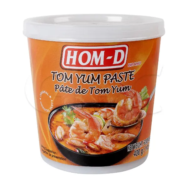 Паста Том Ям HOM-D 400гр пластик, 24шт/кор, Таиланд