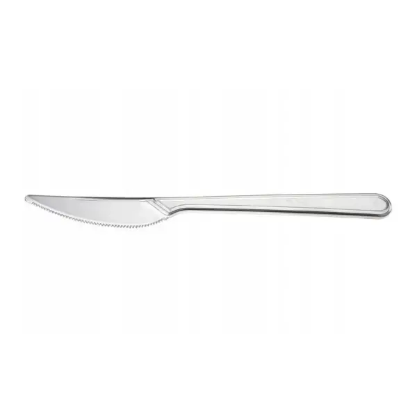 Нож пластиковый прозрачный премиум 18см, 2500шт/кор
