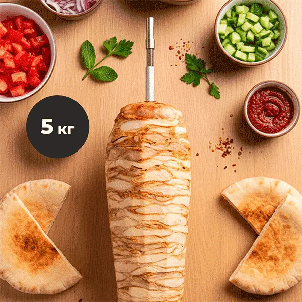 Курица шаурма зам. халяль Твоя ферма, 5кг/кор