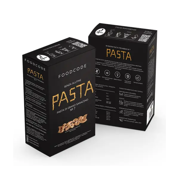 Паста гречневая без глютена № 7 Foodcode 250гр, 15шт/кор