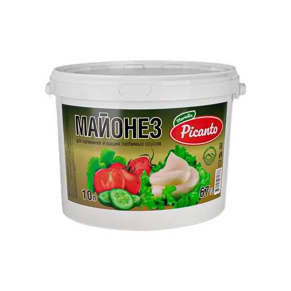 Майонез Провансаль 67% Storiella Picanto 10л/9,6кг ведро