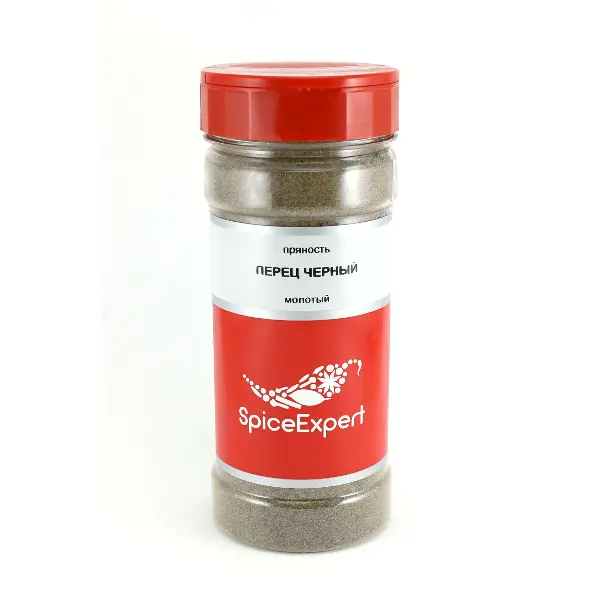 Перец черный молотый SpiceExpert 230гр/360мл банка, 9шт/кор Тануки