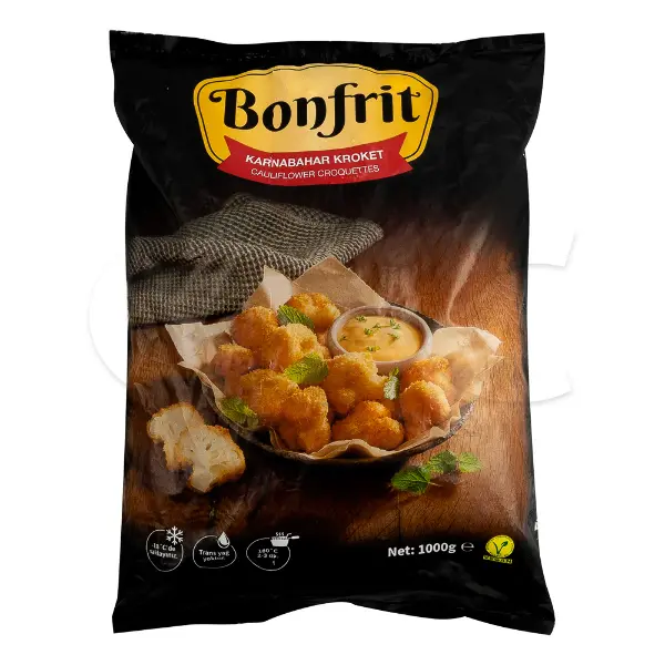 Крокеты из цветной капусты BONFRIT 1кг, 8шт/кор