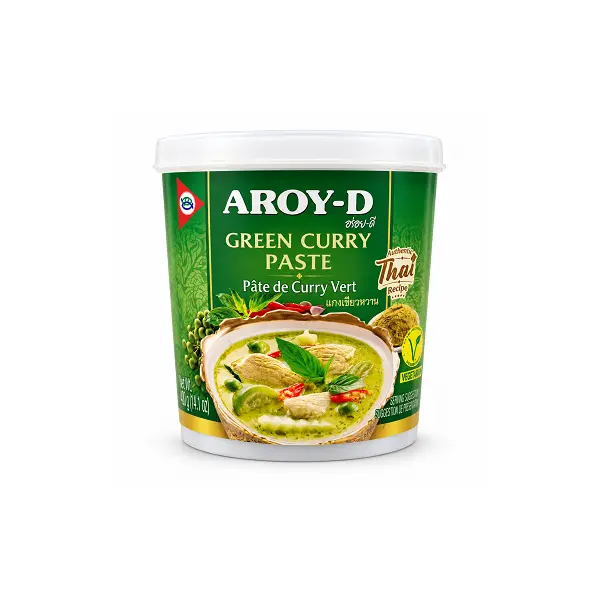 Паста Карри зеленая Aroy-D 400гр пл/б, 24шт/кор