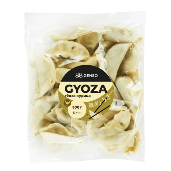 Гедза с курицей Genso Resfood 500гр, 14шт/кор