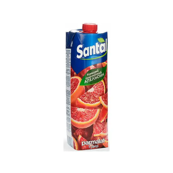 Напиток сокосодержащий из красных сицилийских апельсин Santal 1000 мл