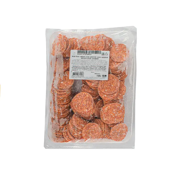 Колбаса Пепперони нарезка с/к зам. Велком 500гр, 10шт/кор