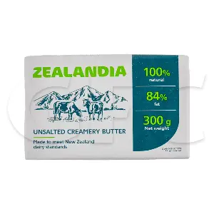 Масло сладко-сливочное несоленое халяль 84% Zealandia 300гр, 20шт/кор