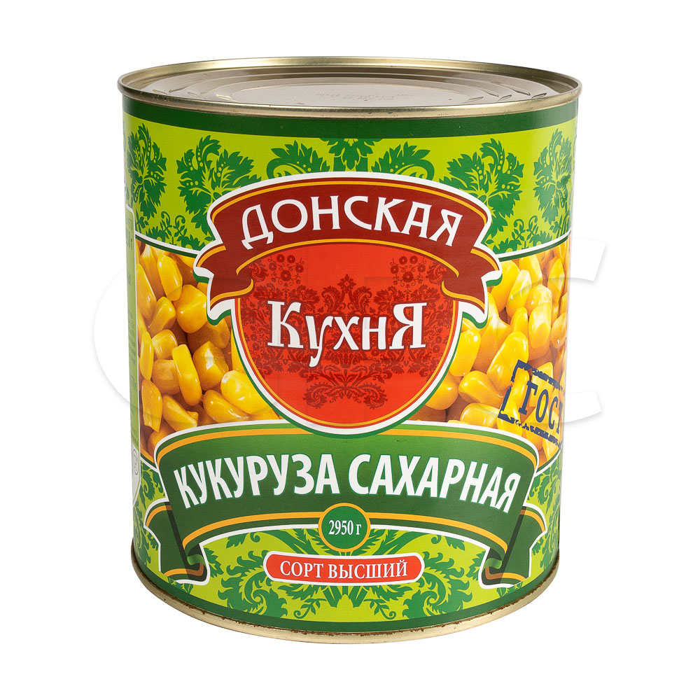 Кукуруза консервированная сладкая в зернах Донская кухня 425мл/400гр/240гр  ж/б, 12шт/кор купить оптом, 224230 – GFC-Russia