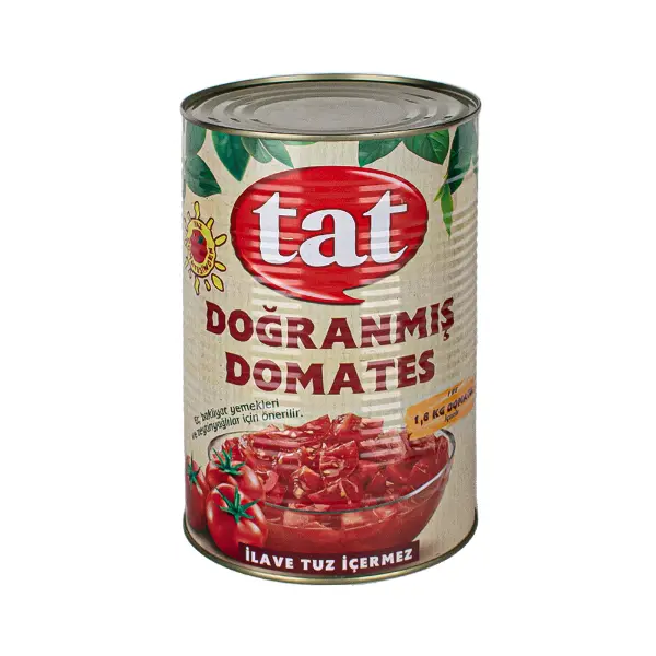 Томаты резаные Tat 4200гр/4050гр/2460гр ж/б, 6шт/кор