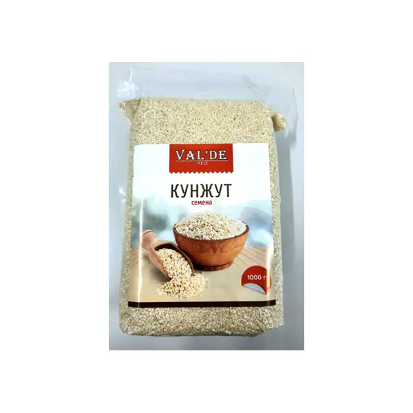 Кунжут белый сырой Valde’Pro 1кг, 14шт/кор