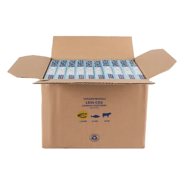 Мидии в створках в/м в сливочно-чесночном соусе 40/60Fish&More ST ANDREWS SMOKY 10752 500гр,10шт/кор