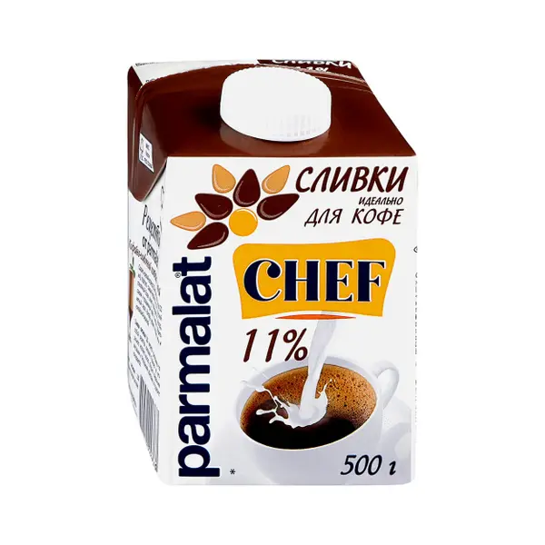 Сливки питьевые Parmalat 11% 500г*24