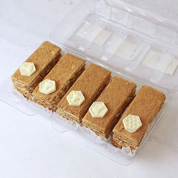 Торт Медовик с цедрой лимона SweetMarin 90гр, 5шт/упак, 36упак/кор