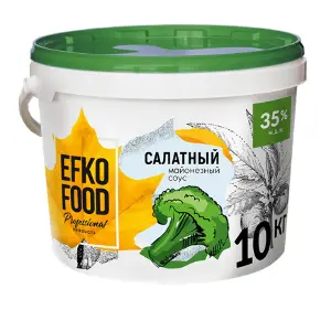 Майонез EFKO FOOD professional для салатов легкий 35% 10л/9,5кг ведро