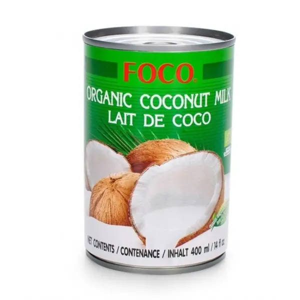 Молоко кокосовое органическое FOCO 400 гр ж/б*24
