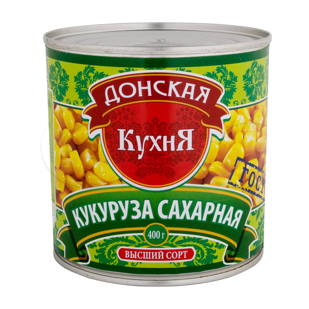 Кукуруза консервированная сахарная Донская кухня 3100мл/2950гр/1770гр ж/б,  4шт/кор купить оптом, 203821 – GFC-Russia