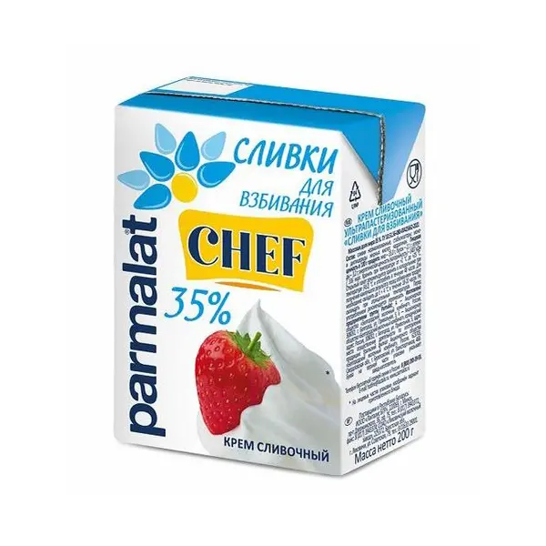 Сливки для взбивания Parmalat CHEF 35% 200г*27