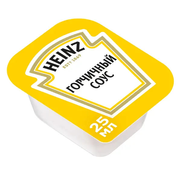 Соус горчичный Heinz дип-пот 25мл, 125шт/кор