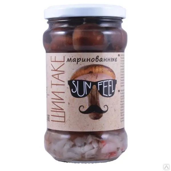 Грибы шиитаке (грузди) 3100 мл/3000гр/1800кг/6шт ж/б SUNFEEL