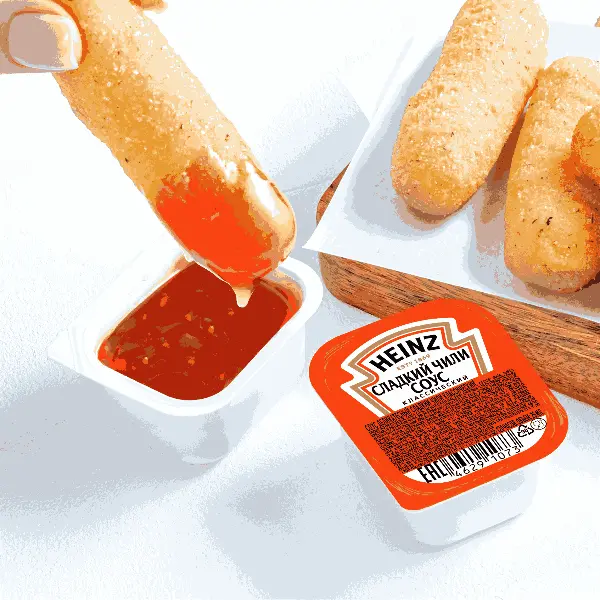 Соус Чили сладкий Heinz 25мл дип-пот, 125шт/кор
