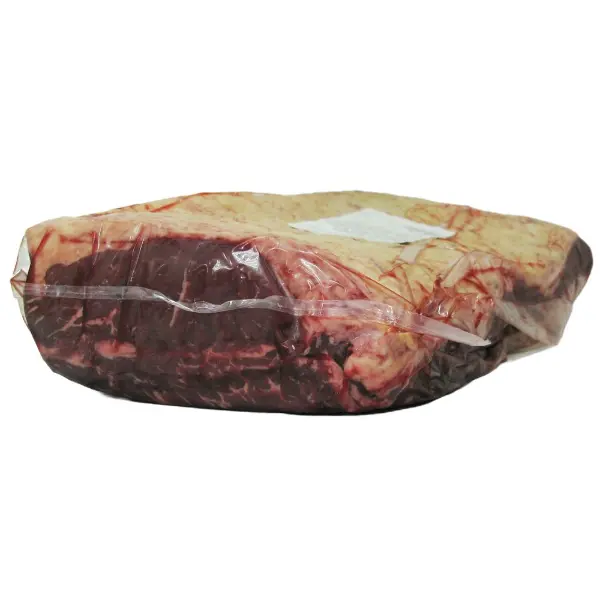 Говядина мраморная тонкий край Стриплойн Choice в/у ВкусFoods ~4,5кг, ~12кг/кор