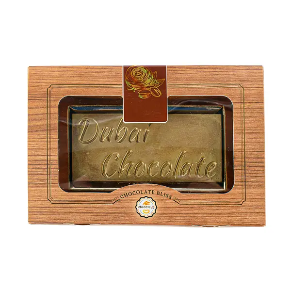 Шоколад дубайский Chocolate Bliss с фисташкой Маген-Д 250гр, 10шт/кор
