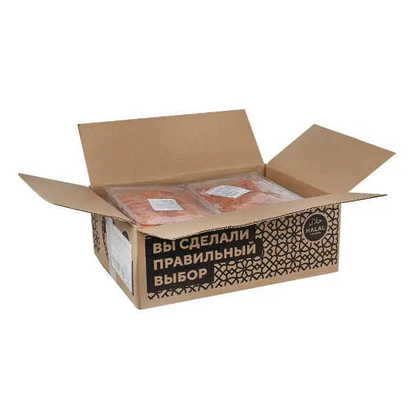 Колбаса Пепперони халяль нарезка в/к зам. Казанские Деликатесы 500гр, 10шт/кор