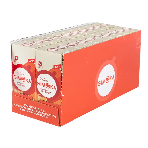 Кофе капсульный формата Nespresso Classic Intenso Gimoka 10 капсул, 90гр, 20шт/кор