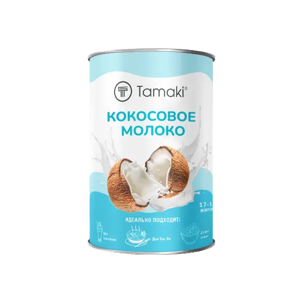Молоко кокосовое Tamaki 400мл, 24шт/кор