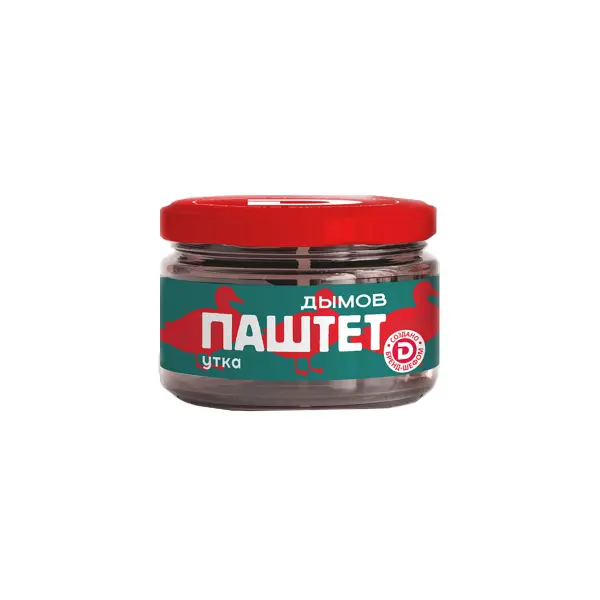 Паштет печеночный со вкусом утиного мяса Дымов с/б 200г*6