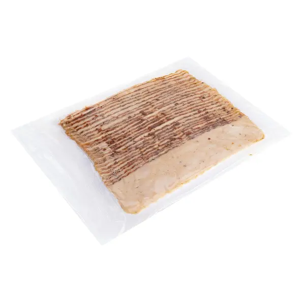 Пастрами из курицы нарезка в/к со специями зам. в/у Ремит 500гр, 10шт/кор
