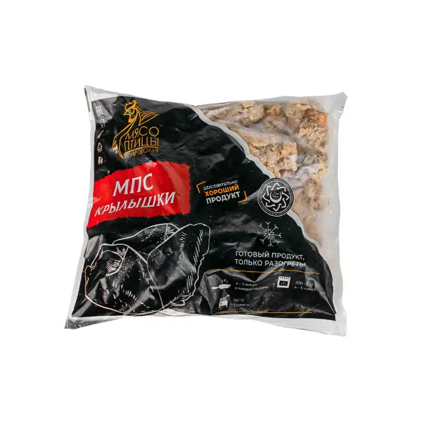 Крылья куриные острые халяль ИП Поляков 1кг, 10кг/кор