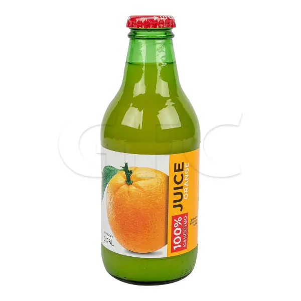 Сок апельсиновый восстановленный с мякотью 100% Баринофф 250мл, 12шт/кор