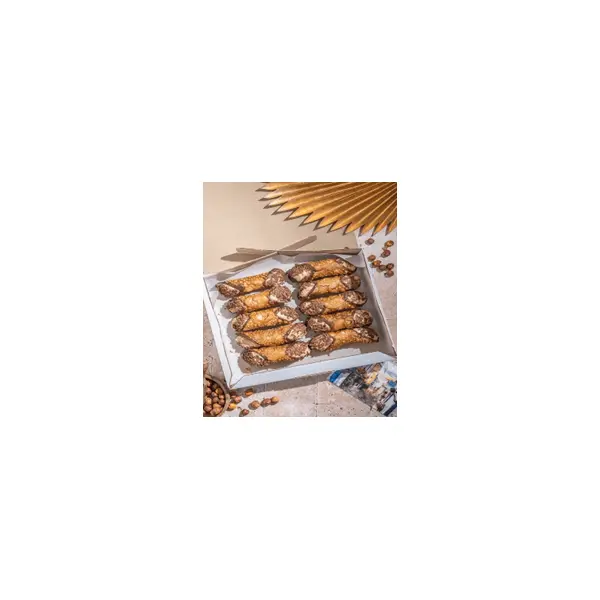 Пирожное канноли Джандуйя из Пьемонта O'Cannoli 100гр, 10шт/уп, 5уп/кор