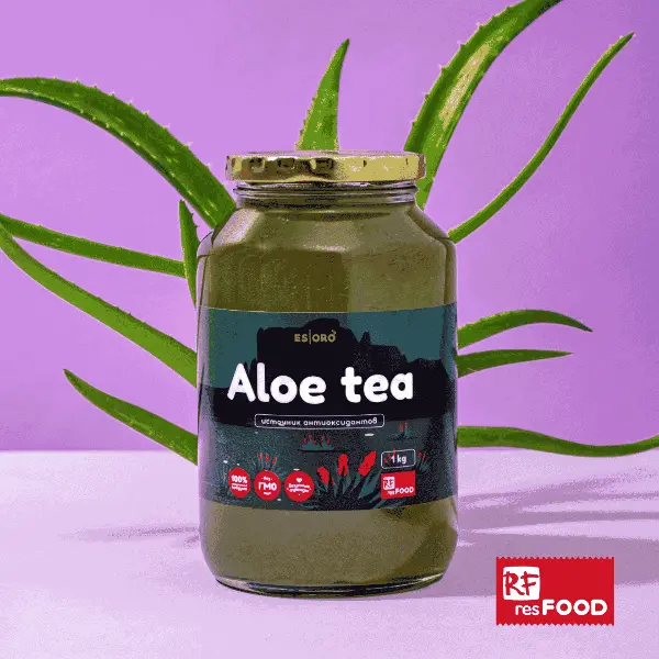 Варенье для приготовления чая с алоэ и медом Esoro Resfood 1кг, 8шт/кор