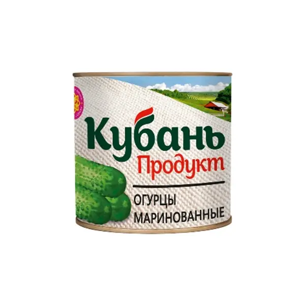 Огурцы марин. целые 6-9см Кубань Продукт 9,7кг ж/б