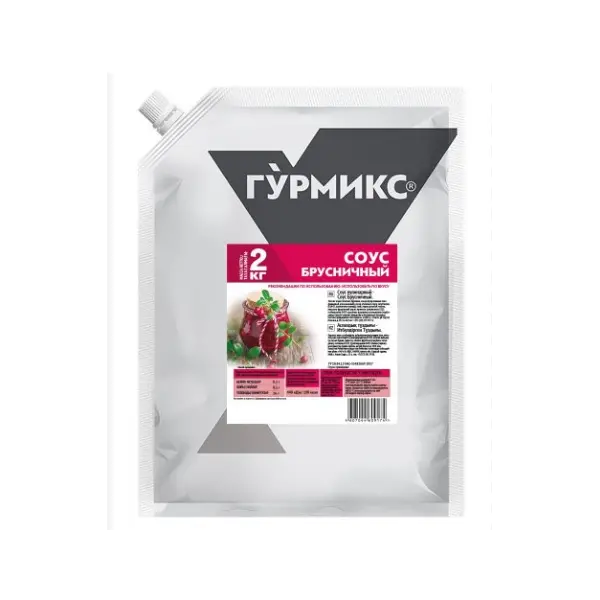 Соус брусничный Гурмикс 2кг, 3шт/кор