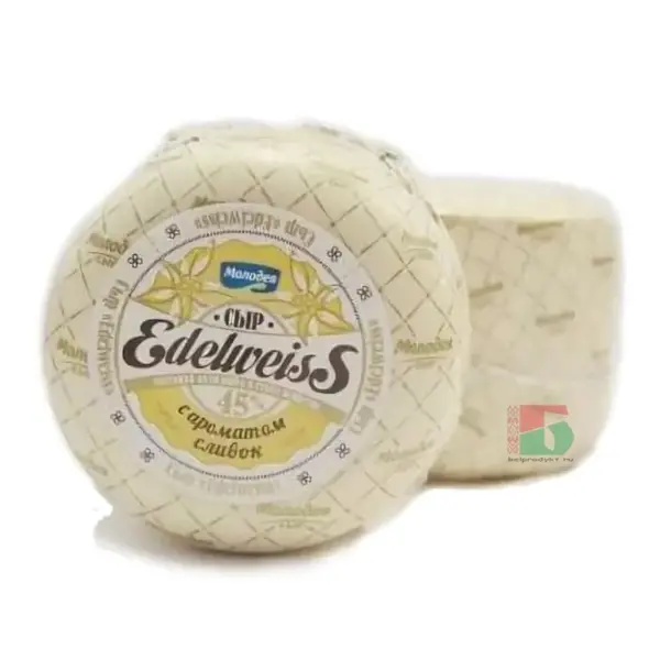 Сыр полутвердый "Edelweiss" с ароматом сливок 45% (М)
