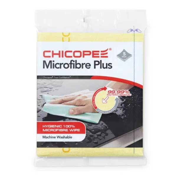 Салфетка микрофибра желтая 34*40см Chicopee 5шт/упак, 24упак/кор