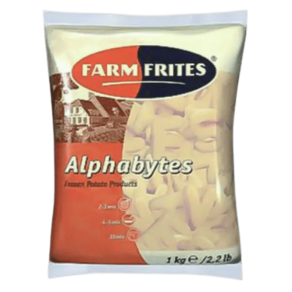 Изделия картофельные Алфавит Farm Frites 1кг, 10шт/кор