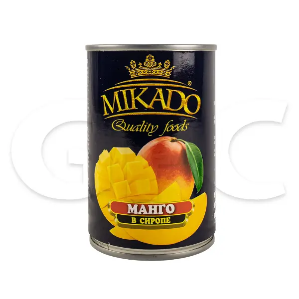 Манго консервированные ломтики в сиропе MIKADO 425мл, 12шт/кор